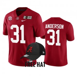 Will Anderson Jr. Alabama Crimson Tide 2021 Cotton Bowl Champions CFP #31 Men's College Football Jerseys - Crimson 682215-643