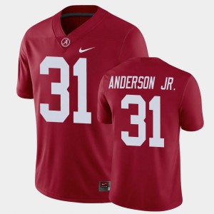 Will Anderson Jr. University of Alabama 2025 #31 Mens Game Jerseys - Crimson 423851-573