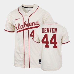 Zane Denton Bama #44 Men 2022 Replica College Baseball Jerseys - Natural 882275-705