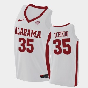 Alex Tchikou University of Alabama 2021 College Basketball Men #35 Replica Jersey - White 354969-591