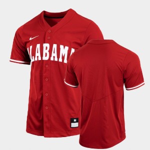 Custom Alabama College Baseball Men's Replica Jersey - Crimson 259073-387