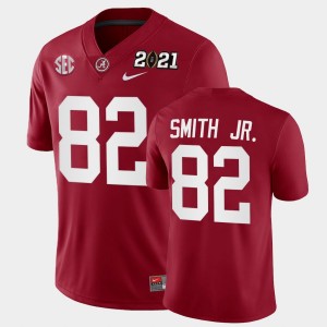 Irv Smith Jr. Crimson Men 2021 National Championship #82 Playoff Game Jersey - Crimson 581634-304