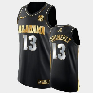 Jahvon Quinerly The Tide #13 College Basketball Mens Golden Authentic Jersey - Black 789881-364