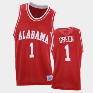 JaMychal Green Alabama Crimson Tide #1 Mens Throwback College Basketball Jersey - Red 949890-288