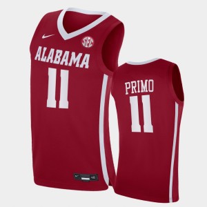 Joshua Primo The Tide #11 Replica 2021 College Basketball Men Jersey - Crimson 267367-858