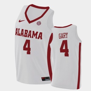 Juwan Gary Bama 2021 College Basketball #4 Replica Men Jersey - White 191316-621