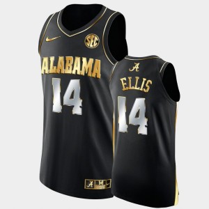 Keon Ellis Alabama College Basketball Men #14 Golden Authentic Jersey - Black 440820-469