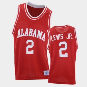 Kira Lewis Jr. Bama College Basketball Mens #2 Throwback Jersey - Red 244605-498