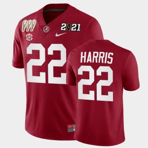 Najee Harris Bama Men's 3X CFP National Championship Winner #22 Jerseys - Crimson 936280-216