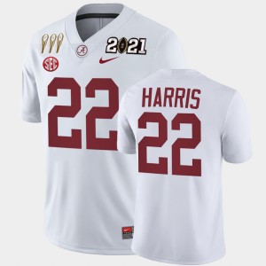 Najee Harris Alabama 3X CFP National Championship Men's #22 Winner Jerseys - White 419246-644