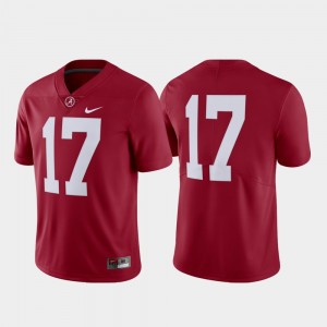 Alabama Crimson Tide Limited #17 Men College Football Jerseys - Crimson 540919-233
