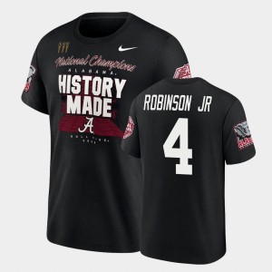Brian Robinson Jr. Roll Tide College Football Playoff Men #4 2020 National Champions T-Shirt - Black 758751-464