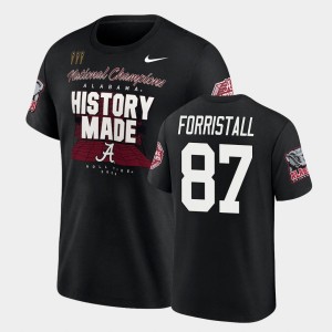 Miller Forristall Bama 2020 National Champions Men College Football Playoff #87 T-Shirt - Black 696298-581