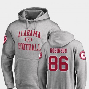 A'Shawn Robinson Alabama College Football Neutral Zone #86 Men's Hoodie - Ash 662668-617