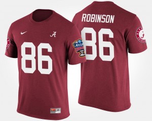 A'Shawn Robinson Roll Tide Bowl Game Men's Sugar Bowl #86 T-Shirt - Crimson 561540-142