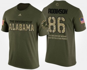 A'Shawn Robinson The Tide Military Short Sleeve With Message Men #86 T-Shirt - Camo 635959-812