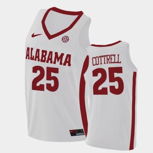 Adam Cottrell Alabama Men's #25 2021 Swingman College Basketball Jersey - White 219642-768