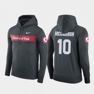 AJ McCarron The Tide Sideline Seismic #10 Football Performance Men's Hoodie - Anthracite 619876-974