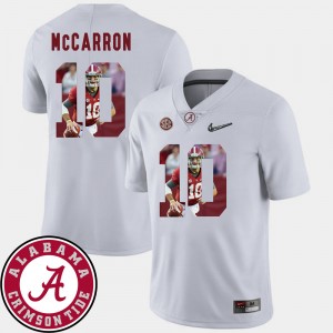 AJ McCarron The Tide Men's Football #10 Pictorial Fashion Jersey - White 709921-911