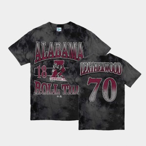 Alex Leatherwood University of Alabama High School Vintage Tubular #70 Men T-Shirt - Black 395977-829
