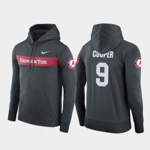 Amari Cooper Roll Tide #9 Men's Sideline Seismic Football Performance Hoodie - Anthracite 522444-796