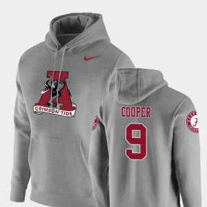 Amari Cooper Crimson Men Vault Logo Club #9 Pullover Hoodie - Heathered Gray 901381-930