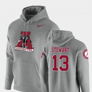ArDarius Stewart Bama Men's #13 Vault Logo Club Pullover Hoodie - Heathered Gray 283322-192