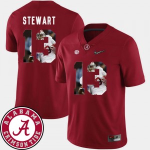 ArDarius Stewart Bama Mens Pictorial Fashion #13 Football Jersey - Crimson 659878-202