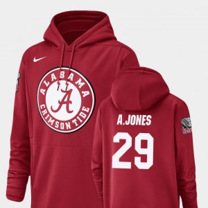 Austin Jones Alabama #29 Mens Champ Drive Football Performance Hoodie - Crimson 698787-373