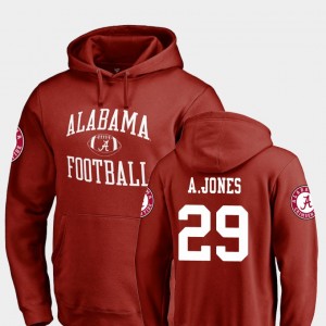 Austin Jones Crimson Neutral Zone Men's College Football #29 Hoodie - Crimson 178423-903