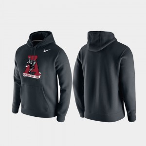 Alabama Crimson Tide Club Fleece Men's Vintage Logo Hoodie - Black 391244-523