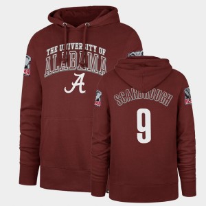 Bo Scarbrough The Tide Headline #9 Mens Double Decker Hoodie - Cardinal 774522-450