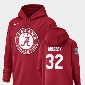 C.J. Mosley Crimson Mens #32 Football Performance Champ Drive Hoodie - Crimson 466757-478