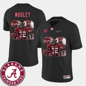 C.J. Mosley Alabama Crimson Tide #32 Football Men Pictorial Fashion Jerseys - Black 584982-296
