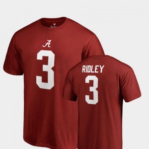 Calvin Ridley Bama Men's #3 College Legends Name & Number T-Shirt - Crimson 486009-713