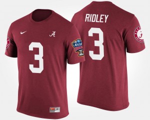 Calvin Ridley Alabama Crimson Tide Bowl Game Sugar Bowl #3 Men T-Shirt - Crimson 726230-851