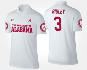 Calvin Ridley University of Alabama Men #3 Alumni Name and Number Polo - White 464229-824