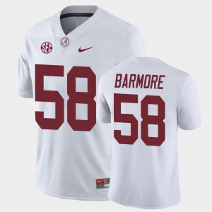 Christian Barmore Crimson Game College Football #58 Mens Jersey - White 929946-828