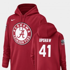 Courtney Upshaw Alabama Men Champ Drive Football Performance #41 Hoodie - Crimson 693984-569