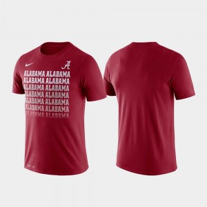 Bama Mens Fade Performance T-Shirt - Crimson 994453-232