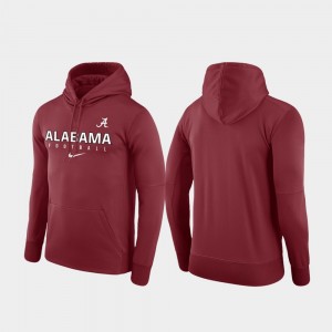 Bama Performance Football Practice Men's Hoodie - Crimson 528059-437