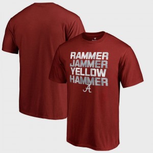 Alabama Bowl Game Hometown Collection Rammer Jammer Fanatics Men T-Shirt - Crimson 327322-155