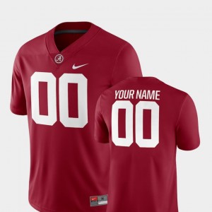 Custom Alabama Crimson Tide Men College Football #00 2018 Game Jersey - Crimson 108430-902