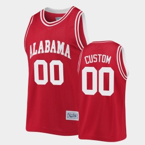 Custom Bama Commemorative Basketball Classic Men's #00 Jersey - Crimson 662428-296