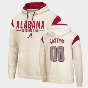 Custom Bama Fortress #00 Pullover Men Hoodie - Cream 481603-722