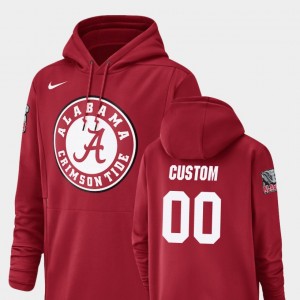 Custom The Tide #00 Champ Drive Men Football Performance Hoodie - Crimson 540730-157
