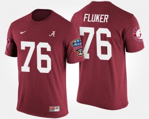 D.J. Fluker Roll Tide Bowl Game Mens #76 Sugar Bowl T-Shirt - Crimson 804263-263