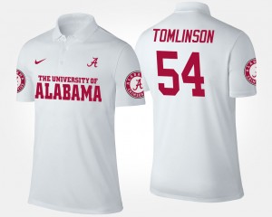 Dalvin Tomlinson University of Alabama Men's Replica Name and Number #54 Polo - White 767425-764