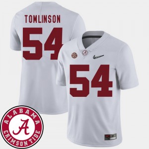 Dalvin Tomlinson Bama College Football #54 Men 2018 SEC Patch Jersey - White 314434-433