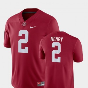 Derrick Henry Bama Mens Game College Football #2 Jerseys - Crimson 988939-335
